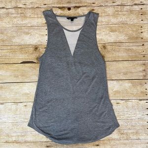 Banana Republic Gray Mesh Career Tank | XS